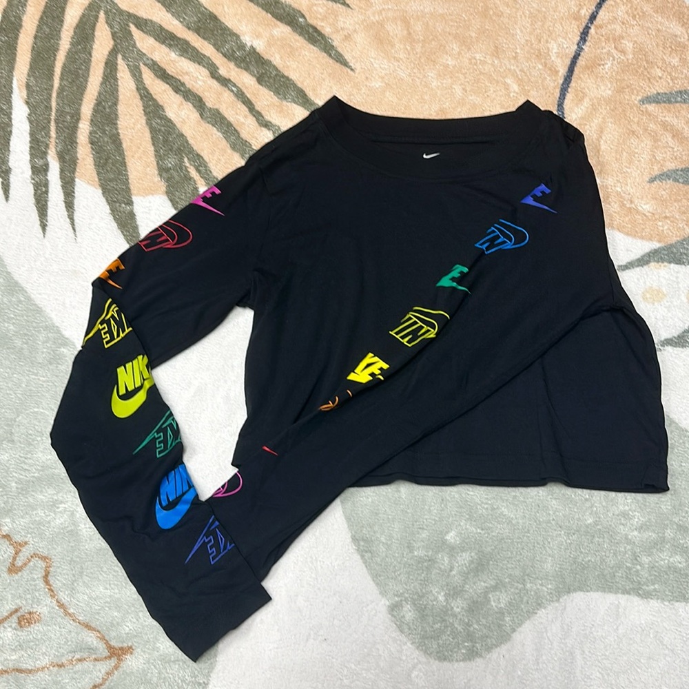 Nike long sleeve crop top